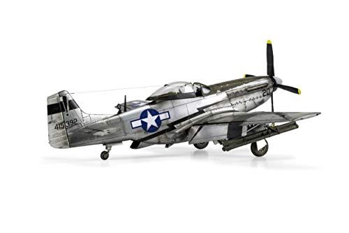 Airfix North American P51-D Mustang Plastic Model Kit, 96 months to 1188 months, Small, Clear, 147 pieces