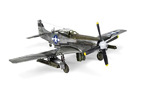 Airfix North American P51-D Mustang Plastic Model Kit, 96 months to 1188 months, Small, Clear, 147 pieces