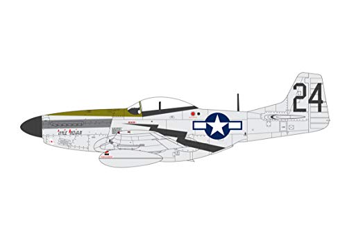 Airfix North American P51-D Mustang Plastic Model Kit, 96 months to 1188 months, Small, Clear, 147 pieces