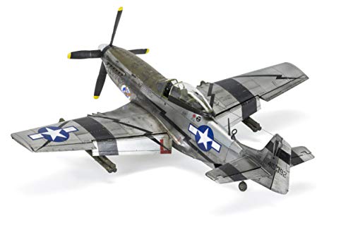 Airfix North American P51-D Mustang Plastic Model Kit, 96 months to 1188 months, Small, Clear, 147 pieces