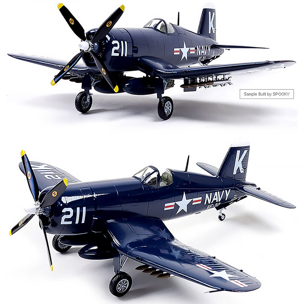 Academy 1/48 USN F4U-4 "Battle of Jangjin Reservoir" #12353 Academy Model kit DIY Assembly Puzzles Military Building Blocks Toy