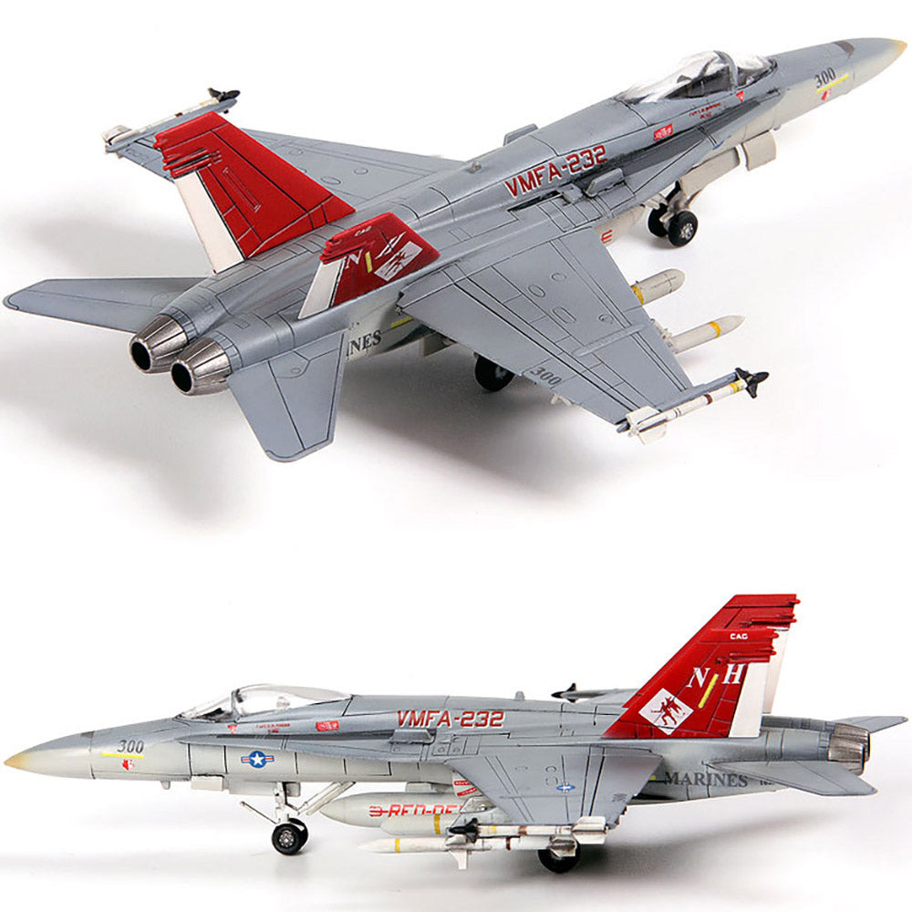 Academy 1/144 USMC F/A-18A+ Hornet VMFA-232 Red Devils #12627 Model kit DIY Assembly Puzzles Military Building Blocks Toy