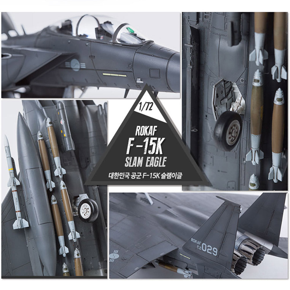 Academy 1/72 ROKAF F-15K SLAM EAGLE #12554 Academy Model kit DIY Assembly Puzzles Military Building Blocks Toy