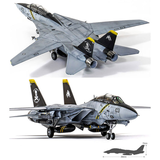 Academy 1/72 U.S. Navy F-14B VF-103 Jolly Rogers #12578 Academy Model kit DIY Assembly Puzzles Military Building Blocks Toy