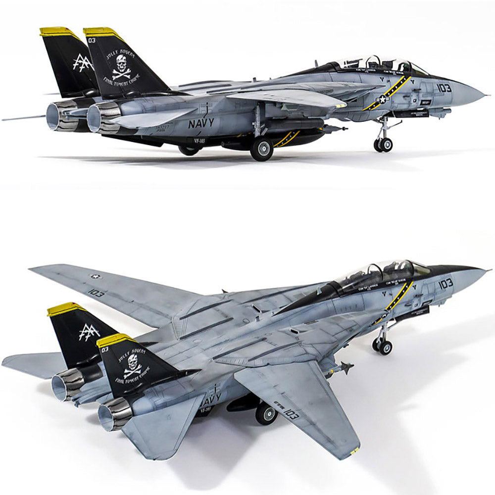 Academy 1/72 U.S. Navy F-14B VF-103 Jolly Rogers #12578 Academy Model kit DIY Assembly Puzzles Military Building Blocks Toy