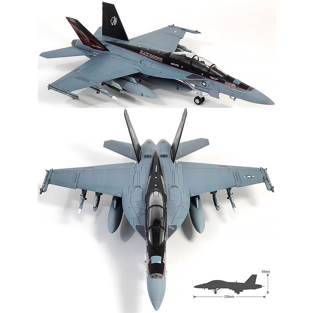 Academy 1/72 USN F/A-18F VFA-154 Black Knights #12577 Academy Model kit DIY Assembly Puzzles Military Building Blocks Toy