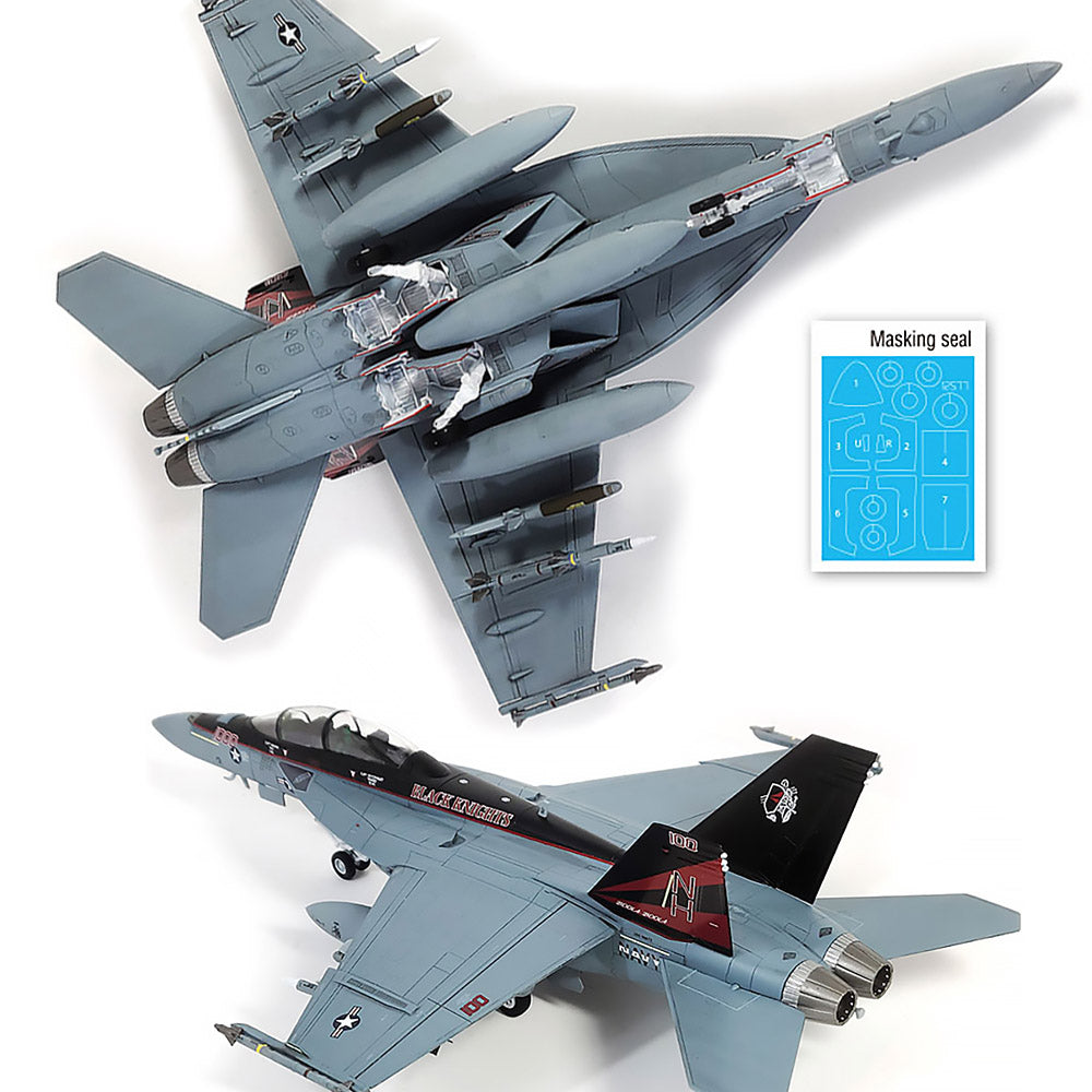 Academy 1/72 USN F/A-18F VFA-154 Black Knights #12577 Academy Model kit DIY Assembly Puzzles Military Building Blocks Toy