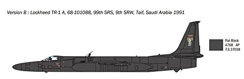 Italeri 2809S 1:48 Lockheed TR-1A/B, Faithful Replica, Model Making, Crafts, Hobbies, Gluing, Plastic kit, Assembly