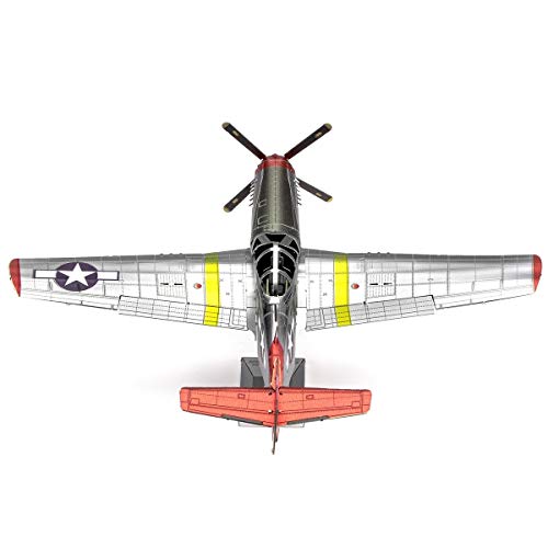 Metal Earth Premium Series Tuskegee Airmen P-51D Mustang Red Tail 3D Metal Model Kit Fascinations