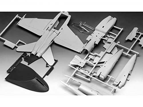 Revell Easy-Click-System 85-1267 Top Gun Maverick's F/A-18 Super Hornet Fighter Jet Kit 1:72 Scale 14-Piece Skill Level 2 Plastic Model Airplane Building Kit , Gray, 8 years old and up